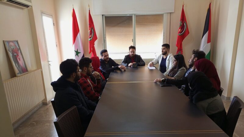 اجتماع لكتلة الاستقلال الطلابية في جامعة دمشق